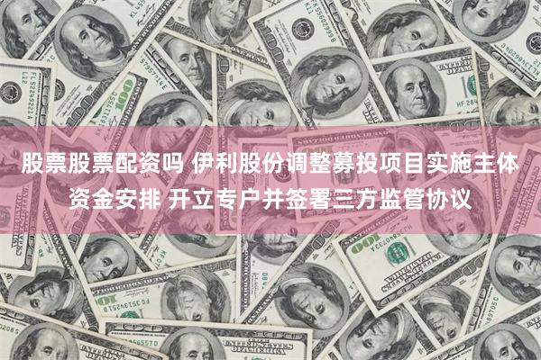 股票股票配资吗 伊利股份调整募投项目实施主体资金安排 开立专户并签署三方监管协议