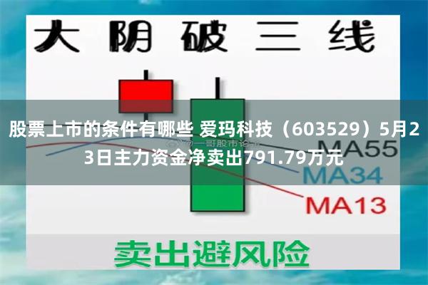 股票上市的条件有哪些 爱玛科技（603529）5月23日主力资金净卖出791.79万元