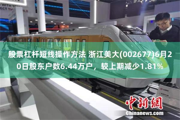 股票杠杆短线操作方法 浙江美大(002677)6月20日股东户数6.44万户，较上期减少1.81%