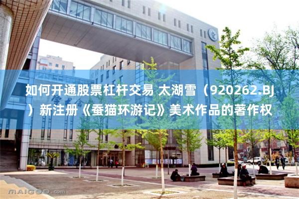 如何开通股票杠杆交易 太湖雪（920262.BJ）新注册《蚕猫环游记》美术作品的著作权