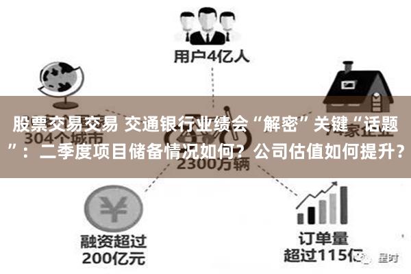 股票交易交易 交通银行业绩会“解密”关键“话题”：二季度项目储备情况如何？公司估值如何提升？